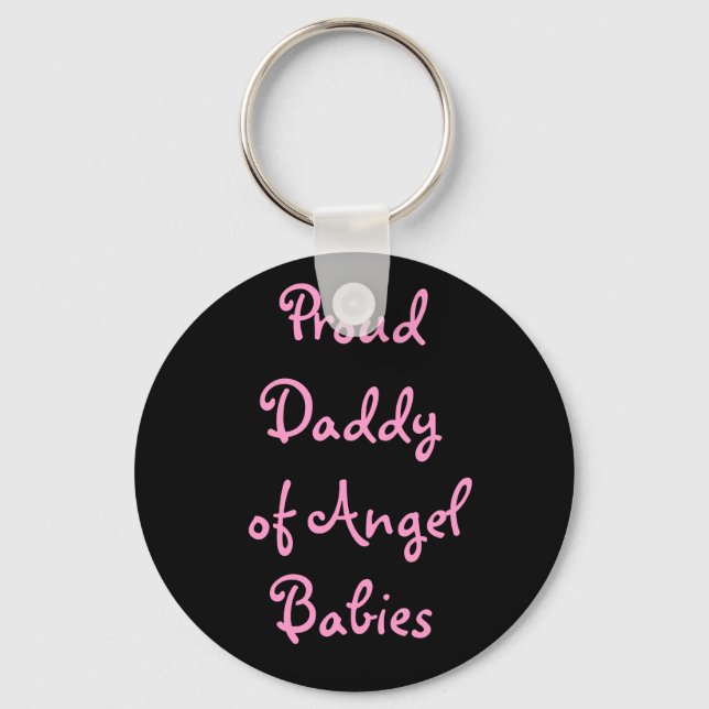 Chaveiro Pai orgulhoso de Angel Babies (Frente)
