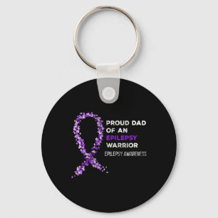 Chaveiro Pai orgulhoso de um Guerreiro Epilepsia Awarenes