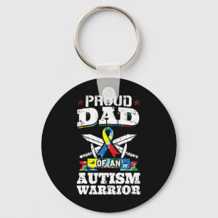Chaveiro Pai Orgulhoso De Uma Consciência Autista Do Guerre