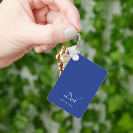 Chaveiro "Pai" personalizado com texto branco - Presente pa