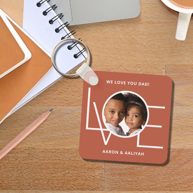 Chaveiro Pai Personalizado de Foto Ama Você (Criador carregado)
