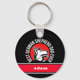 Chaveiro Pai personalizado de melhor German shepherd nunca