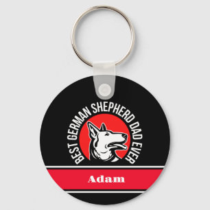 Chaveiro Pai personalizado de melhor German shepherd nunca