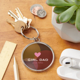 Chaveiro Pai Personalizado Menina Holográfico