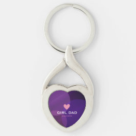 Chaveiro Pai Personalizado Menina Holográfico