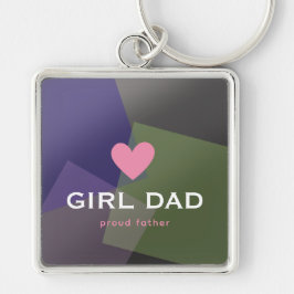 Chaveiro Pai Personalizado Menina Holográfico
