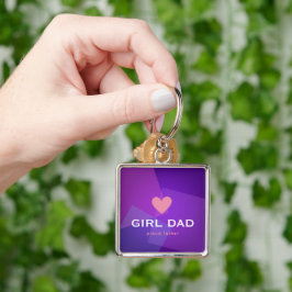 Chaveiro Pai Personalizado Menina Holográfico
