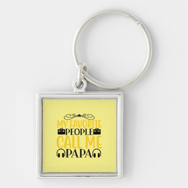 Chaveiro Pai Presente Meu Pessoas Favorito Me Chame Papai (Frente)