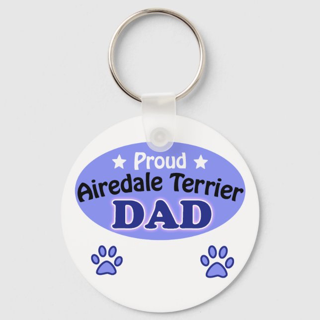 Chaveiro Pai Proud Airedale Terrier (Frente)