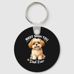 Chaveiro Pai shih tzu sempre cachorro fofo orgulho de pai