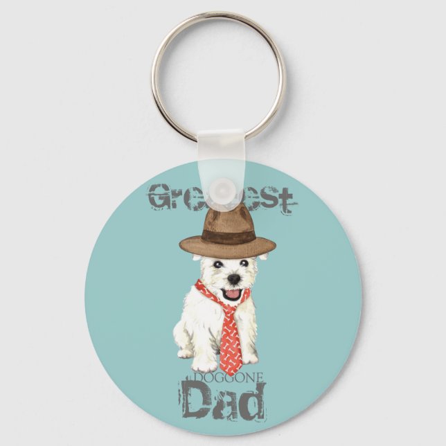 Chaveiro Pai Westie (Frente)