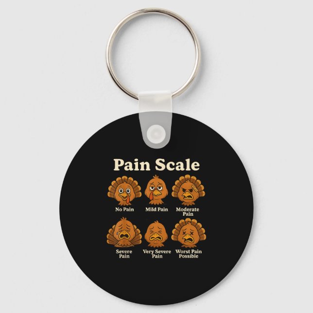 Chaveiro Pain Scale Pumpkin Pain Essment Trauma Nurse Hallo (Frente)