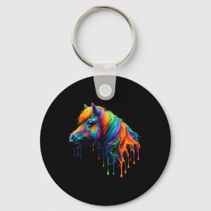 Chaveiro Paint Art Miniature Horse Riding Equestor