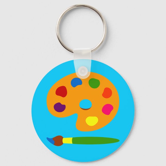 Chaveiro Paint Palette Art (Frente)