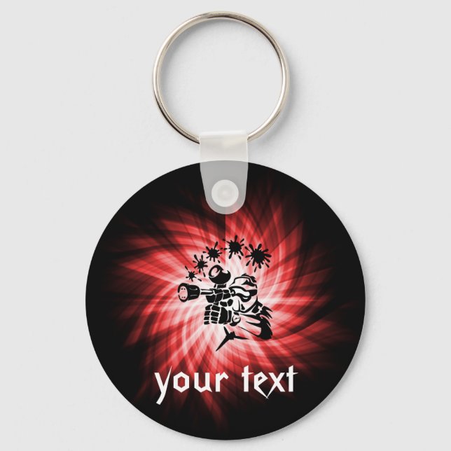 Chaveiro Paintball Vermelho (Frente)