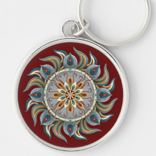 Chaveiro Painterly Mandala
