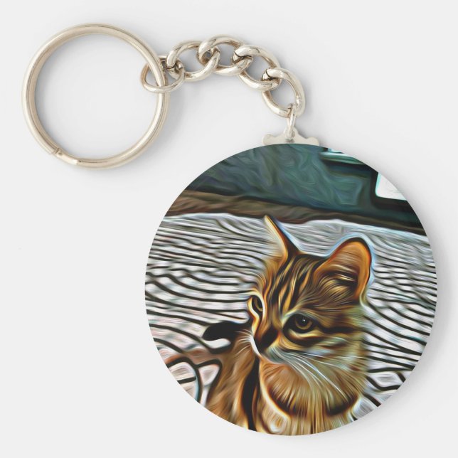 Chaveiro Painting Linda Cat (Frente)