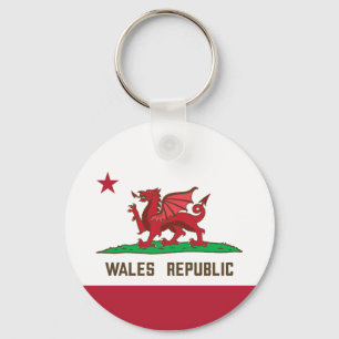Chaveiro País de Gales Dragon Flag Welsh Pride