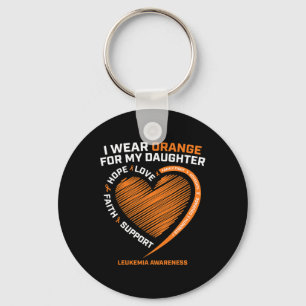 Chaveiro Pais Que Visto Laranja Para Minha Filha Leucemia A