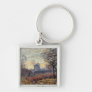 Chaveiro Paisagem de Alfred Sisley   perto de Louveciennes