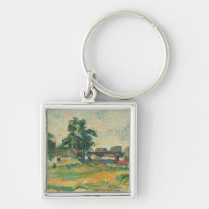 Chaveiro Paisagem de Paul Cezanne   perto de Paris, C. 1876