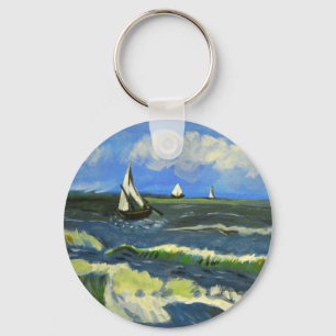 Chaveiro Paisagem marinha em Saintes-Maries, Van Gogh