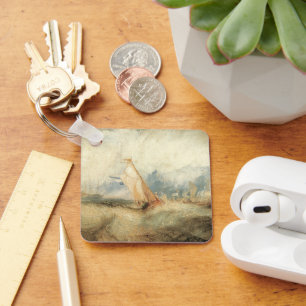 Chaveiro Paisagem Marítima de Navio Antigo por Joseph Turne