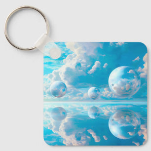 Chaveiro Paisagem Surreal da Natureza no Céu Sonhador