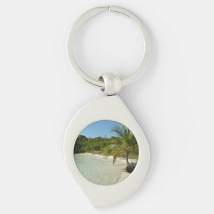 Chaveiro Paisagem tropical bonita de antiguan Beach