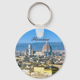 Chaveiro Paisagem urbana de Florença com a catedral Duomo