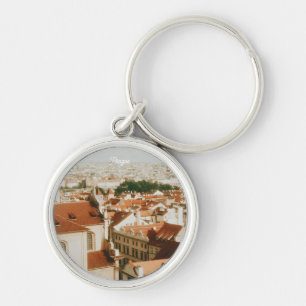 Chaveiro Paisagem Urbana de Praga Souvenir