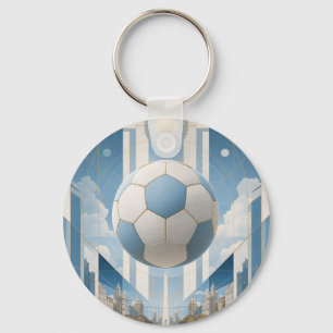 Chaveiro Paisagem Urbana do Futebol Geométrico-Argentina