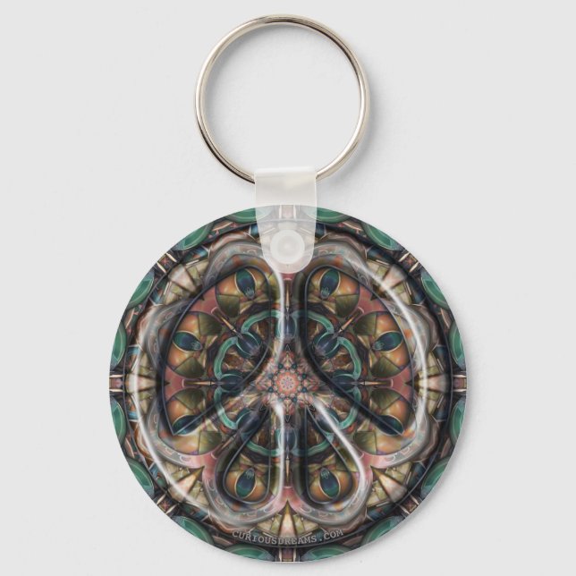 Chaveiro Paisley Dogs Peace (Frente)