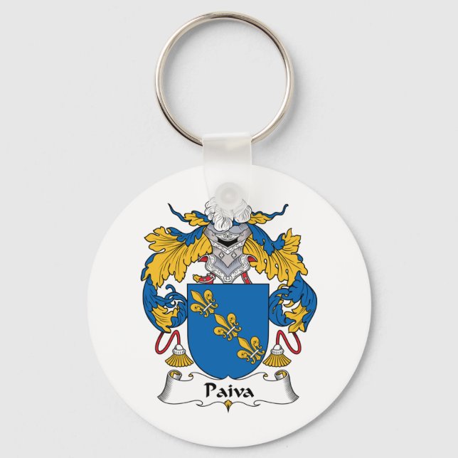 Chaveiro Paiva Family Crest (Frente)