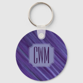 Chaveiro Paixão Roxo | Monograma Violeta De BrushAVE