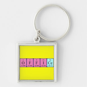 Chaveiro Palavra-chave de mesa periódica do Office 4