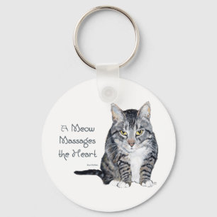 Chaveiro Palavras do gato da sabedoria - Meow