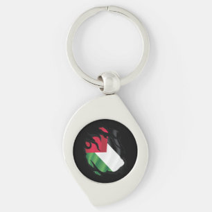 Chaveiro Palestina - Bandeira estampada