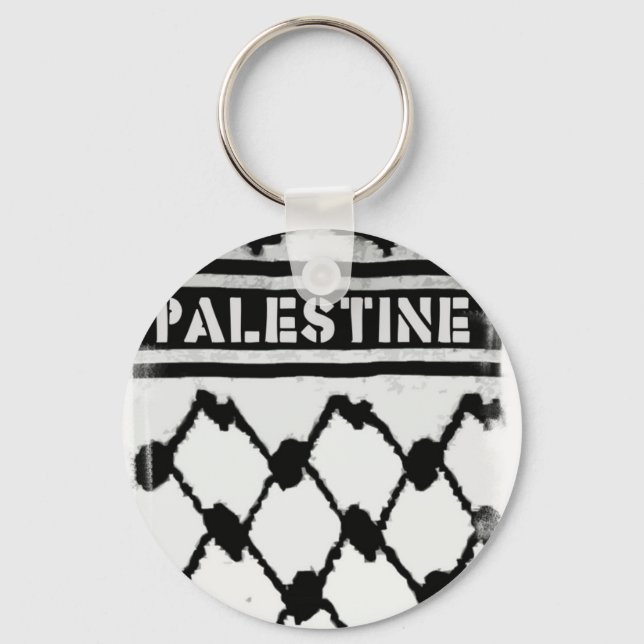 Chaveiro Palestine Keffiyah (Frente)