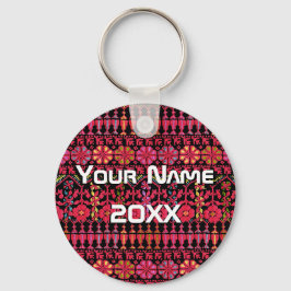 Chaveiro Palestinian Embroidery Tatreez printed Design 