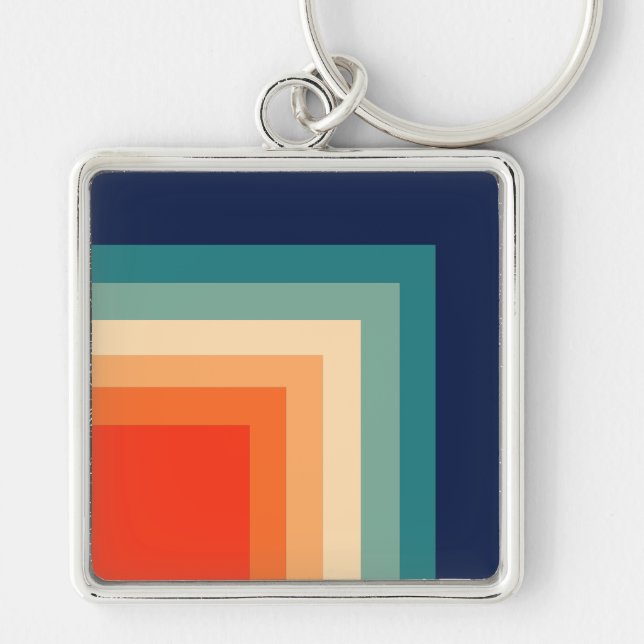 Chaveiro Paleta de Cores Retro 70s (Frente)