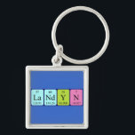 Chaveiro Paleta de nome de mesa periódica Landyn<br><div class="desc">Landyn escreveu como La Nd Y N (Lanthanum Neodymo Yttrium Nitrogen) em uma chave para o cientista em você.</div>