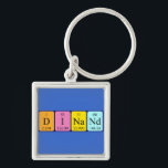Chaveiro Paleta do nome da mesa periódica do dinand<br><div class="desc">Dinand se destacou como D I Na Nd (Deuterium Iodine Sodium Neodymo) em um teclado para o cientista em você. Não consegues encontrar o que queres?</div>