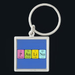 Chaveiro Paleta periódica do nome da mesa Paulino<br><div class="desc">Paulino escreveu como P Au Li No (Phosphorus Dourado Lithium Nobelium) num teclado para o cientista em você. Não consegues encontrar o que queres?</div>