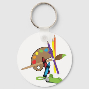 Chaveiro Palete de cores do artista