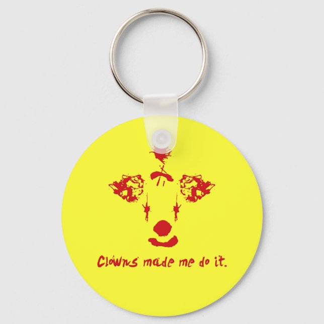 Chaveiro Palhaços Me Fizeram Fazer Isso (Frente)