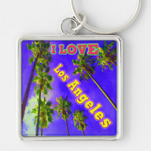 Chaveiro "Palm Sky: EU AMO Los Angeles 1" Kaychain