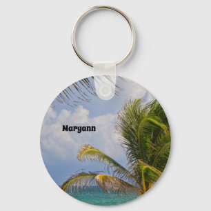 Chaveiro Palm Tree Breeze com Nome