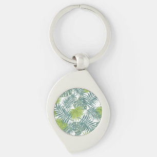 Chaveiro Palm Tree Fronds Pintando Havaiano