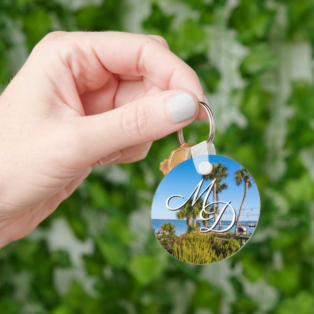 Chaveiro Palm Trees Bayside Morning Key Chain (Mão)